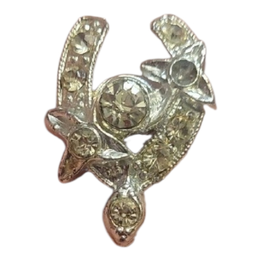 Vintage Lucky Horseshoe Lapel Pin/Brooch